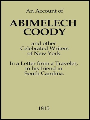 cover image of An Account of Abimelech Coody